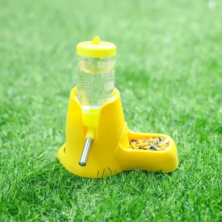 Dispensador Automático De Agua Para Hamsters Y Otros Pequeños Animales Taza De Alimentación Con Contenedor De Alimentos De 80ML Para Cochinillos Y Ratones - 1