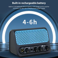 Amplificador De Guitarra Eléctrica DK 10W Pequeño Con 2 Canales Limpio Overdrive Efecto Reverb Plug And Play BT/ Auriculares - details 6