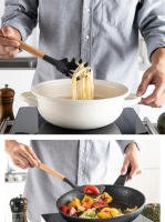 Juego De Utensilios De Cocina De Silicona 12 Piezas Antiadherente Con Mango De Madera Espátula Y Batidor Para Huevo Accesorios De Cocina Ecológicos Y Duraderos - details 5