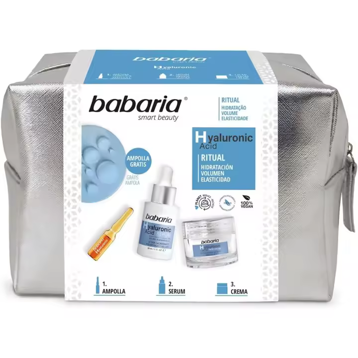 Babaria - Neceser Ritual Hialurónico con Crema 50 Ml, Sérum 30 Ml y Ampolla 2 Ml - 1