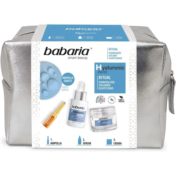 Babaria - Neceser Ritual Hialurónico con Crema 50 Ml, Sérum 30 Ml y Ampolla 2 Ml - 1