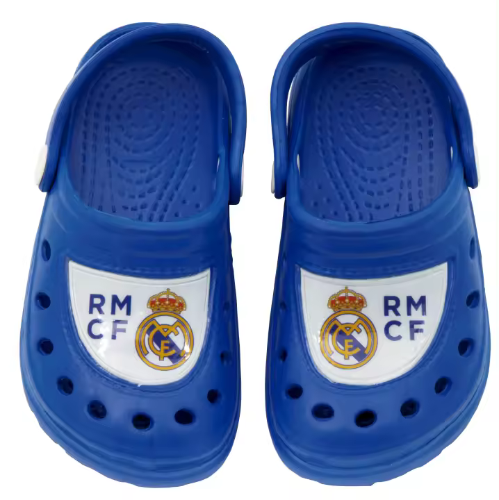 Zuecos Real Madrid para Niños | Zuecos Real Madrid Club de Fútbol | Zuecos Real Madrid para Playa, Piscina o Gimansio | Zuecos Real Madrid Cómodos - 1