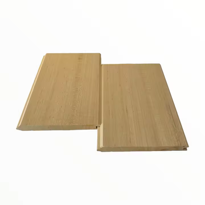 Pack 10 lamas revestimiento de madera natural en friso de  ayous  16x90x2200 mm - 1