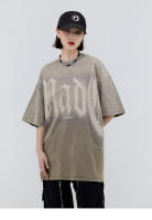 Camiseta Hip Hop Para Hombre Estilo Harajuku Con Estampado De Letras Y Tie Dye Gradiente Algodón Suave Y Transpirable Camiseta Casual De Verano T-Shirt Oversize - details 7