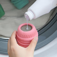 Bola De Limpieza Para Lavandería Sonda Líquida Descontaminación TPE Limpiador De Ropa Anti-enredo Cápsulas De Limpieza Para Máquina Eliminador De Pelos - details 5