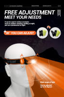Linterna Frontal COB LED Recargable Mini Potente Con Sensor Para Pesca Y Camping Luz De Cara Torcha USB Impermeable 5W T6 - details 5