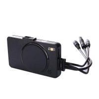 Cámara De Dash De Motocicleta DVR Con Dos Cámara Frontal Y Trasera Grabadora De Zinc Aluminio Automáticamente Encendida Y Apagada Grabación En Loop - details 5