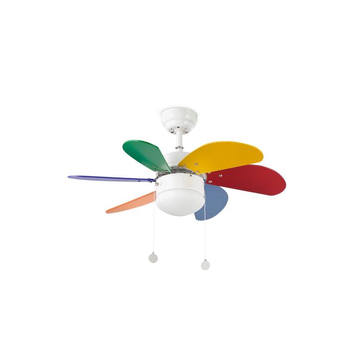 Faro Faro 33179 Abanico Multicolor Con Luz Multicolor Palao — oferta en Miravia