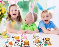 Juego Educativo Para Niños Y Niñas De 12 Hojas Puzles DIY De Animales Faces Divertidos Y Educativos Regalos Para Niños - details 11