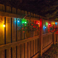 Luces De Cadena LED Globales Para Exteriores Con Bombillas De Plástico Impermeables Para Patio Jardín Trasero Y Porche 220V Con Enchufe De EU - details 8