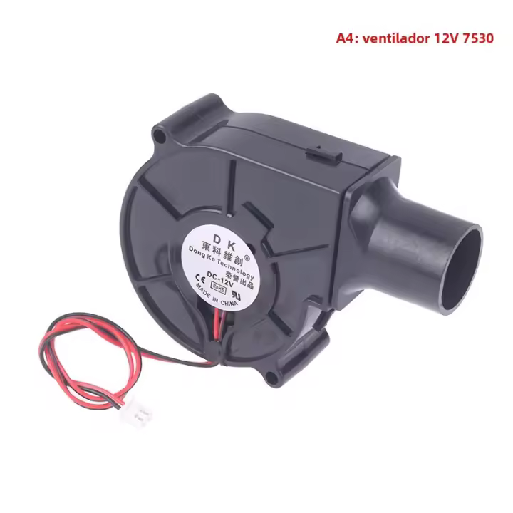 Ventilador De Metal Portátil Para Fundición 2500R Centrifugo Radial Enfriador De Aire Para BBQ Y Carbón Ventilador De Enfriamiento - 1