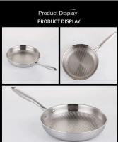 Sartén De Acero Inoxidable 304 28/30cm Antiadherente Sin Capa Para Huevo Y Carne Sartén De Frying Para Estufa De Gas Y Inducción Sin Cubierta - details 3