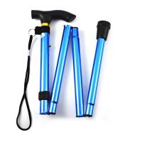 Palo De Camuflaje Unisex Para Senderismo Camping Montañismo Telescopio Batón Plegable Manzana Antideslizante Aluminio T-Manija - details 4