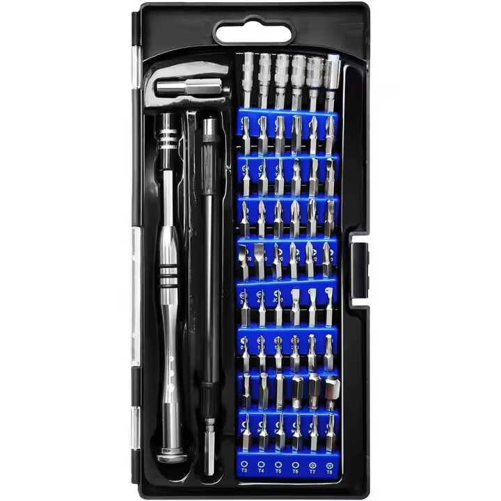 Kit de destornilladores de precisión magnéticos 57 en 1, herramientas de reparación de destornilladores para computadoras portátiles, computadoras, anteojos, dispositivos - 1