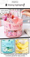Organizador De Escritorio Kawaii Sanrio Con Porta Bolígrafos Giratorio Y Caja De Almacenamiento Estilo Anime Hello Kitty Kuromi Cinnamoroll My Melody Pochacco Pompom Purin Para Cosméticos Y Stationery - details 0