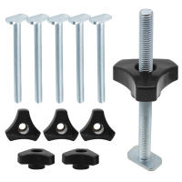 5 Pack Juego De Tornillos Y Tornillos De Trabilla Para Herramientas De Carpintería Universal Compatible Con Trabilla T-Track - details 4