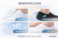 SKYNED Calcetines Invisibles Algodón Antideslizantes – Pack 3/6/9/12/24 Pares Pinkies Hombre Mujer Tobilleros Transpirables - details 3