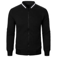 Sudadera Casual Para Hombre Con Cierre De Cremallera Y Collarín De Stand Waffle Para Otoño E Invierno Material Poliéster - details 10