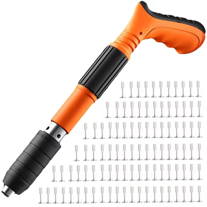 Mini Steel Nail Gun Manual Rivet Gun Concrete Wall Ceiling Wall Anchor Wire Slotting Device Home Wall Fastener Rivet Tool - 1