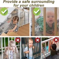 Red De Seguridad Para Niños Múltiple Propósito Duradera Protectora Para Escaleras Balcón Y Barrera De Pared Filtro Fin De Protección Infantil - details 11