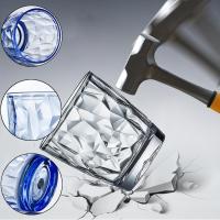 5pcs water cup household PC cup restaurant beverage juice cup, brown, gray, green, transparent, pink - details 5