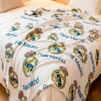 Real Madrid CF - Manta de Coralina 150 x 95cm Real Madrid - Blanca o Azul Licencia Oficial - details 0