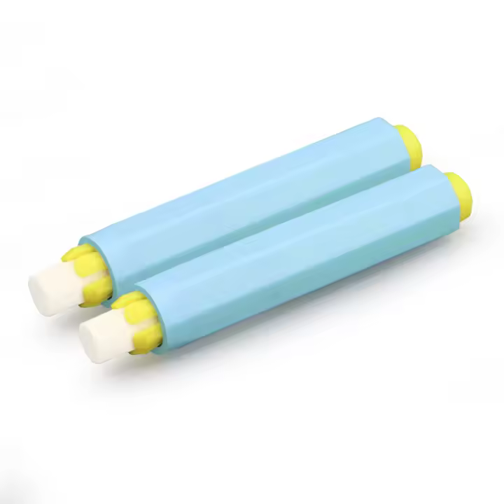 Pixcolor - Pack x2 Portatizas de color azul ajustable de Ø 9 mm | Soporte para tizas mecánico para escribir en pizarras - 1