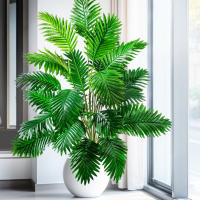 Gran Árbol De Palma Artificial 52-125cm Planta Falsa Verde De Plástico Para Decoración De Jardín Y Hogar Ramas De Palma Tropicales - details 2