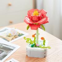 Bloques De Construcción Permanente Tulipán Girasol Decoración De Hogar Plantas En Macetas Juguete De Bloques Pequeños Compatible Con Lego Para Niños Y Adultos - details 4