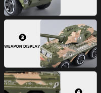 Juguete De Tanque De Combate Con Sonido Y Luz Juguetes Educativos Para Niños Material Metálico Duradero Y Seguro - details 9