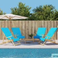vidaXL Toallas de Playa Manta de Silla Ligera y Portátil 4 uds Tela Klein Color Azul,  Blanco,  Rojo y mas - details 5
