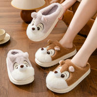 Nuevos Pantuflas De Invierno 2024 Para Mujer Y Hombre Antideslizantes Cálidas De Peluche Cómodas Para Dormitorio Y Uso Casual - details 2
