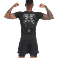 Camiseta De Compresión Para Hombre Y2K Rash Guard Quick Dry Fitness Running Gym Sport Rashgard Verano SPF50+ Polyester O-Neck - details 8