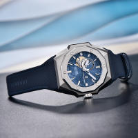 Reloj Mecánico Para Hombre PAGANI DESIGN 42MM NH39 Cristal De Zafiro Deportivo Resistente Al Agua Acero Inoxidable Pulsera De Goma Estilo Business - details 3