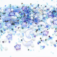 Cuentas De Vidrio Cristal Estrella Y Luna Para DIY Joyería Collares Pulseras Aretes Forma Redonda Perlas Sueltas - details 14