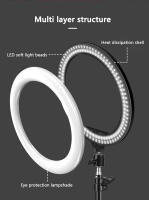 Anillo De Luz RGB Selfie 10in 26cm Con Trípode Telescópico Y Soporte Para Teléfono Lámpara De Relleno De Maquillaje Para Fotografía - details 5