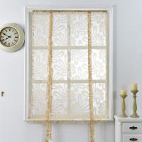 Leejoom Cortinas Cortas Modernas Para Cocina Translúcidas Valance Rod Pocket Tie up Roman Puerta Living Room Tulle Organza - details 11