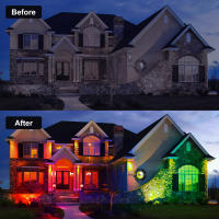 TSUN Luz Solar Exterior 3000K/6000K/RGB Luz Solar Para Jardín IP65 Spotlight Para Paisaje Camino Luz De Pared Solar - details 12
