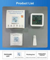 Sensor De Temperatura Y Humedad ONENUO Tuya WIFI Smart Life Compatible Con Alexa Control Remoto Por App Backlight Thermometer Hygrometer - details 17