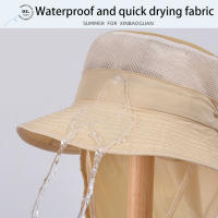 Sombrero De Pescar Para Niños Y Niñas Xinbaoguan 100% Poliéster Con Gran Alas Protección Solar Transpirable Para Verano - details 5