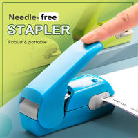 Estapillador Sin Clavos Para Libros Y Papel Estación Escolar Y De Oficina Portátil Y Seguro Sin Necesidad De Clavos Material Plástico - details 1
