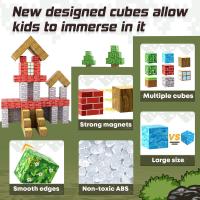 Bloques de construcción magnéticos: Construye Mi Mundo magnético: Portal Mágico, juegos sensoriales para Exteriores para niños y niñas a partir de 3 años, juego Creative para niños. - details 0