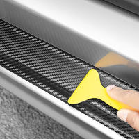 Pegatina De Banda De Acceso Para Puerta De Coche En Fibra De Carbono Para VW Volkswagen Golf Polo Passat Tiguan Jetta Touran T-Roc Scirocco - details 8