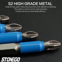 STONEGO Kit De Destornilladores Magnéticos Phillips 10 Piezas Tamaño 1/4 Pulgada Con Cabeza De Destornillador De 50 Mm Y Herramienta Antideslizante Para Taladro Eléctrico - details 2