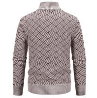 Chaqueta De Punto Para Hombre Con Capucha Y Cierre Completo De Fleece Grueso Abrigo De Otoño E Invierno Ropa Aislada Casual - details 5