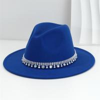 Sombrero De Vaquero Occidental Para Mujeres Con Borde Plano Y Lazo De Plata Brillante Con Cristales De Rhinestone Sombrero Fedora Ligero De Jazz - details 12