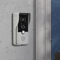 Sistema de intercomunicación de vídeo con cable, cámara de puerta, timbre, Kits de teléfono para casa, Villa, apartamento - details 14