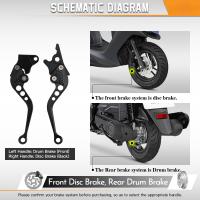 Manillar De Freno Ajustable Para Motocicleta Universal Accesorios De Motocicleta Bocina Modificada Material Metálico GY6 - details 2