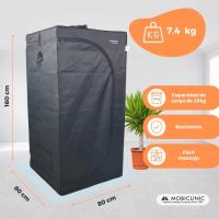 Armario de Cultivo Interior Growbox Mobiclinic® 80x80x160 cm Reflectante Premium Mylar 97% Hidropónico Impermeable Fondo Desmontable Tejido Nylon Grueso Estructura Resistente Grow Tent - details 0
