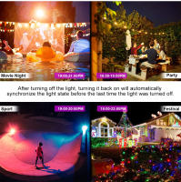 TUYA Floodlight Inteligente RGB Control Por App Y Voz RGBCW CCT 3000-6500K 30W 50W 100W 220V AC Para Iluminación Exterior De Jardín Y Fiestas - details 14